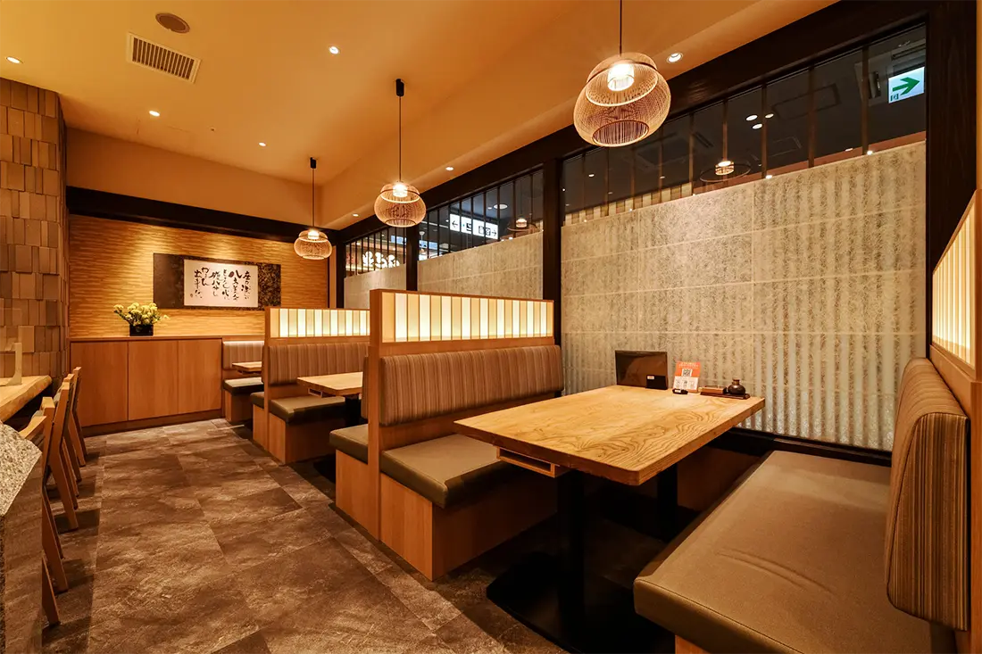 福井県福井市の飲食店の内装
